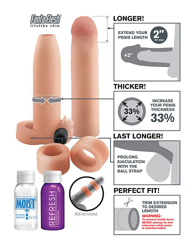 Комплект телесных насадок и колец Pipedream Ultimate Enhancement Kit PD4149-00