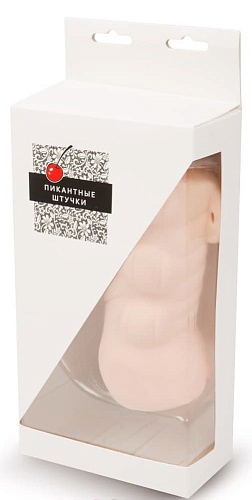 Телесный реалистичный мастурбатор-вагина с рельефной текстурой Пикантные штучки DP02034