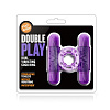 Фиолетовое эрекционное виброкольцо Blush Novelties Double Play BL-77101