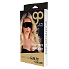 Чёрная маска без прорезей Blush Novelties BLINDFOLD 520124