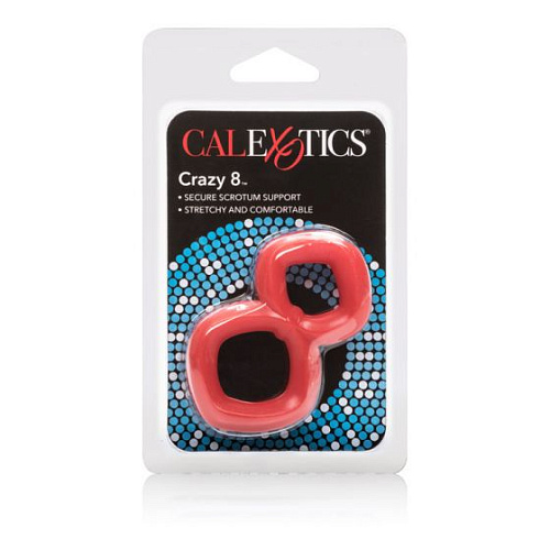 Красное эрекционное кольцо California Exotic Novelties Crazy 8 SE-1490-20-2