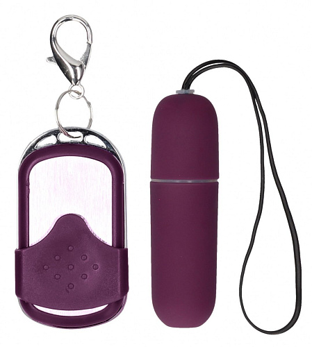 Фиолетовый вибростимулятор Shots Media BV Remote Vibrating Bullet SHT078-4