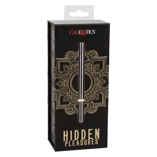 Чёрный ультратонкий вибромассажёр California Exotic Novelties Hidden Pleasures SE-0037-15-3