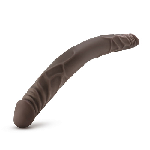 Коричневый двусторонний фаллоимитатор Blush Novelties 14 Inch Double Dildo BL-29796 (35 см)