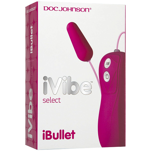 Розовая вибропуля Doc Johnson iVibe Select iBullet 6026-01-BX