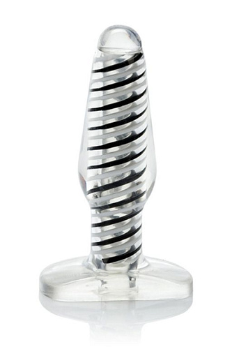 Прозрачная анальная пробка California Exotic Novelties Art Deco Butt Plug SE-0310-10-2 (12 см)