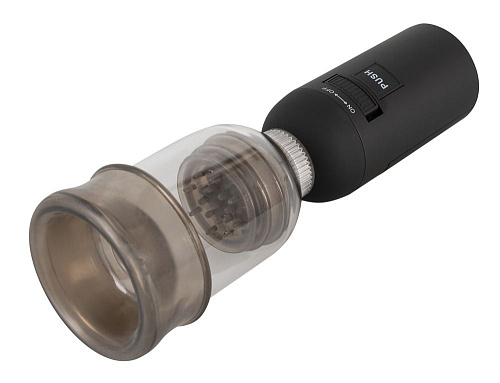 Дымчатая мини-помпа с эффектом посасывания и вибрацией Orion Automatic Glans Trainer 05872220000