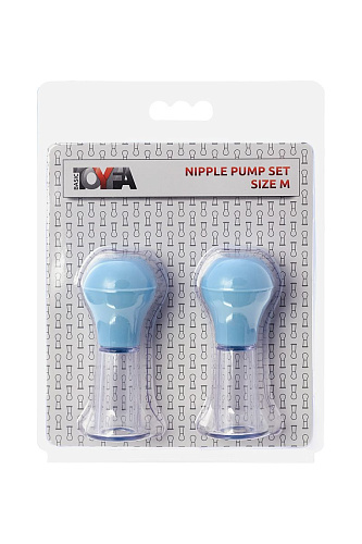 Набор прозрачных помп для стимуляции сосков ToyFa Nipple Pump Set 889009-M