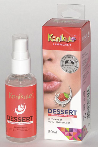 Съедобный лубрикант с ароматом клубники со сливками Kanikule Desert Strawberries and Cream KL-1024 (50 мл)