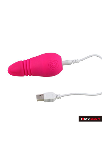 Розовый клиторальный стимулятор, имитирующий движения язычка Tokio Design Maro Kawaii 3 TD-1302