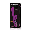 Перезаряжаемый лиловый вибратор с клиторальным отростком Baile Fantasy BI-014107-1 (22,5 см)