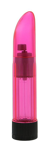 Розовый миниатюрный вибратор Seven Creations Crystalclear Pinki Ladyfinger 4040CPKSC (13 см)