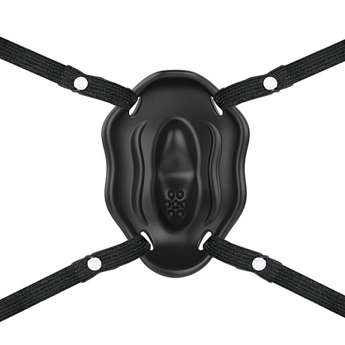 Чёрная вибробабочка на ремешках Baile Carter BI-014153-1