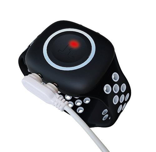 Уникальный чёрный вибропалец с пультом управления-браслетом Adrien Lastic Touche 40709 (размер L)