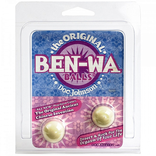 Вагинальные шарики телесного цвета Doc Johnson Ben Wa Balls 0965-03