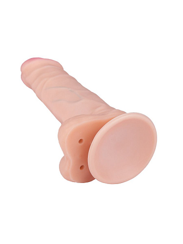 Телесный фаллоимитатор с мошонкой LOVETOY (А-Полимер) HUMAN STYLE 6,5 611306 (16 см)