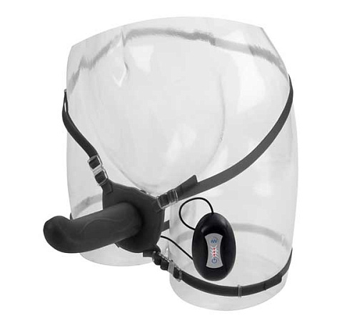 Мужской страпон с вибрацией California Exotic Novelties 7-Function Love Rider Dual Acton Strap On SE-1499-15-3