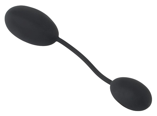 Чёрные яички на гибкой связке Orion Pussy Ass Balls 05349430000