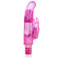 Розовый вибромассажер California Exotic Novelties 10-Function Bendie Bounding Bunny Vibes SE-0638-10-2 (22,8 см)