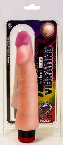 Вибратор без мошонки телесного цвета LOVETOY (А-Полимер) Android Style 002202 (17,5 см)