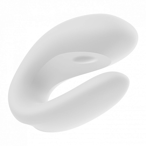 Белый вибратор для пар с управлением через приложение Satisfyer Double Joy J2008-16-2