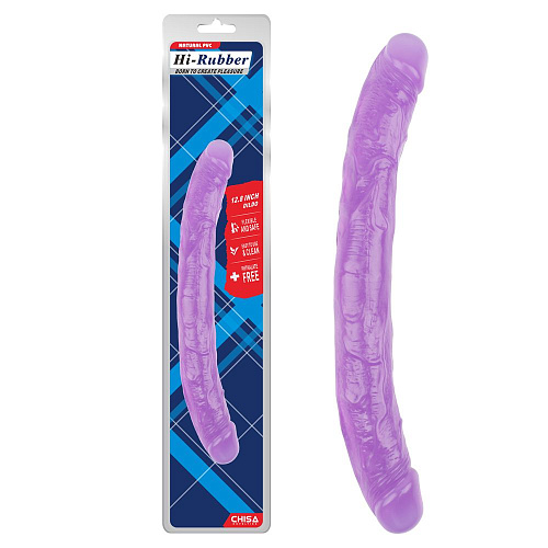 Фиолетовый двусторонний фаллоимитатор Chisa 12.8 Inch Dildo CN-711926481 (32,5 см)