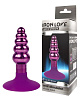 Фиолетовая анальная пробка-ёлочка с ограничителем Bior toys IL-28011-VLT (9 см)