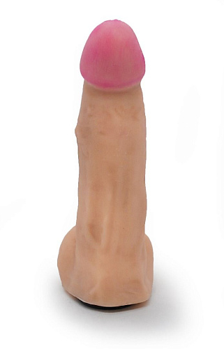 Страпон Harness телесного цвета из двух предметов: трусики с плагом и насадка-фаллос LOVETOY (А-Полимер) 731203 (17 см)