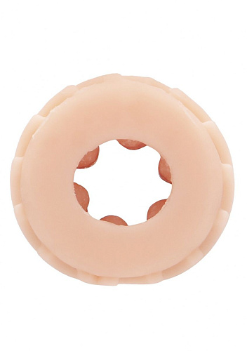 Телесный миниатюрный двухсторонний мастурбатор Shots Media BV Self Lubrication Pocket Masturbator SLT004FLE