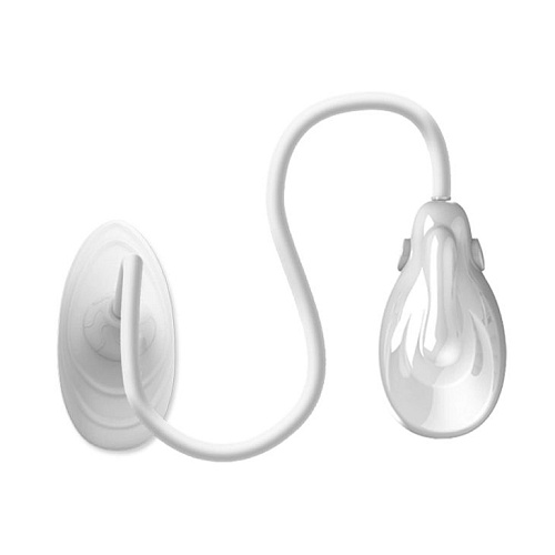 Белая помпа для клитора с вибрацией Baile Passionate Lover BI-014096-2-0702