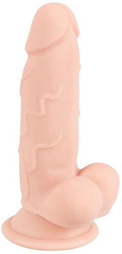 Телесный реалистичный фаллоимитатор на присоске Orion 05328000000 (17 см)