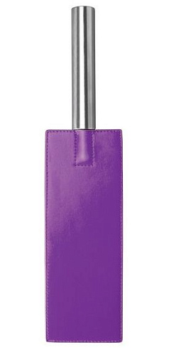 Фиолетовая прямоугольная шлёпалка Shots Media BV Leather Paddle OU020PUR (35 см)