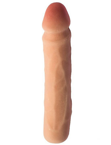 Телесный гнущийся фаллоимитатор из ультраскин Eroticon 30019 (23 см)