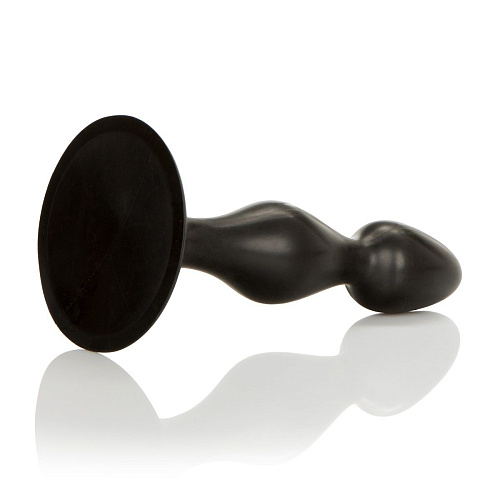 Чёрная анальная пробка из резины California Exotic Novelties Dr. Joel Kaplan Advanced Anal Exerciser SE-5641-20-2 (14 см)