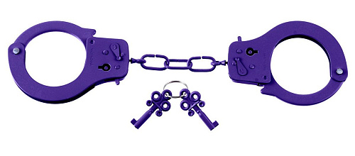 Металлические фиолетовые наручники Pipedream PD3801-12