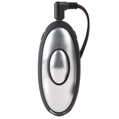 Чёрный электростимулятор с кольцами на пенис и мошонку Pipedream Shock Therapy PD3725-06