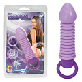 Вибровтулка сиреневая с кольцами NMC 111347