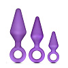 Набор из 3 анальных втулок Blush Novelties CANDY RIMMER KIT PURPLE BL-310181