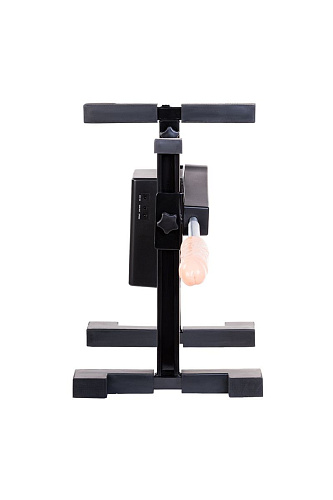 Чёрная секс-машина с фаллической насадкой бежевого цвета MyWorld - DIVA My Pleasure 907203