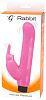 Розовый вибромассажёр с клиторальным отростком Seven Creations G Rabbit 14-219-R12BLK BX (15 см)