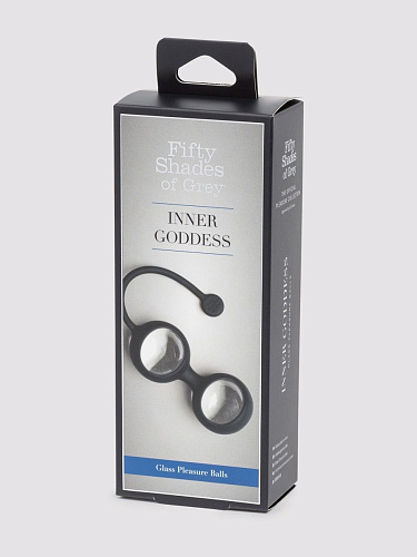 Чёрные вагинальные шарики Fifty Shades of Grey Inner Goddess Glass Pleasure Balls 77g FS-74935 (77 гр)