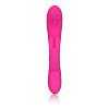 Розовый перезаряжаемый вибромассажёр California Exotic Novelties Embrace Massaging Rabbit SE-4609-20-3