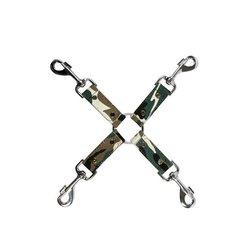 Крестообразное камуфлированное соединение Kinky Camo с карабинами NS Novelties NSN-1257-18