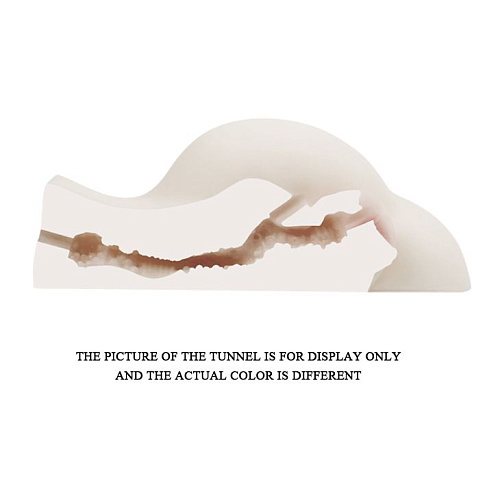 Телесные вагина и анус с вибрацией Baile Passion Lady BM-009173