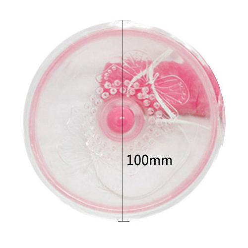 Прозрачный вибромассажер для груди Baile MOMO II BI-014070-1