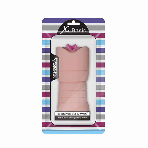 Мастурбатор-вагина телесного цвета с вибрацией Lovetoy X-Basic Pocket Pussy LV3617