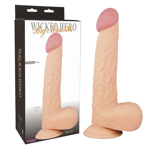 Реалистичный телесный фаллоимитатор Erokay Big Man XXL EK-1608-FL (20 см)