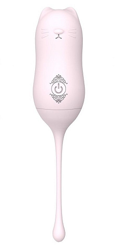 Нежно-розовое виброяйцо с пультом ДУ S-HANDE MiaoU SHD-S080-2