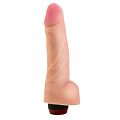 Реалистичный вибратор телесного цвета с подтянутой мошонкой LOVETOY (А-Полимер) 808303 (18 см)