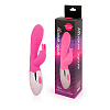Розовый вибромассажёр с клиторальным зайчиком Bior toys EE-10265-6